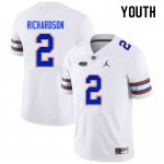 Youth Florida Gators #2 Anthony Richardson NCAA Nike White Authentic Stitched College Football Jersey VUA0262MG